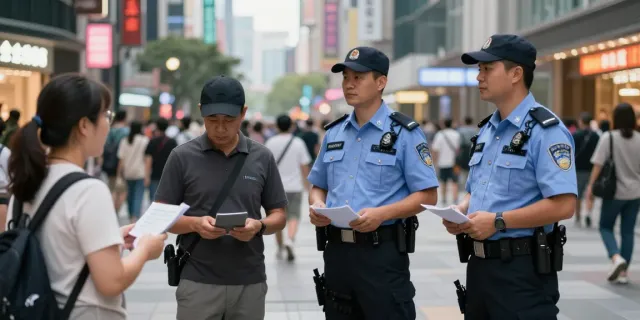Security Guards providing reliable local services in a busy community setting.
