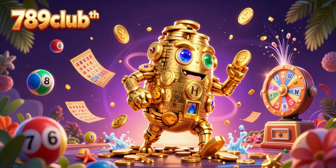 Join the excitement at 789clubth with a dynamic lottery scene filled with vibrant elements!