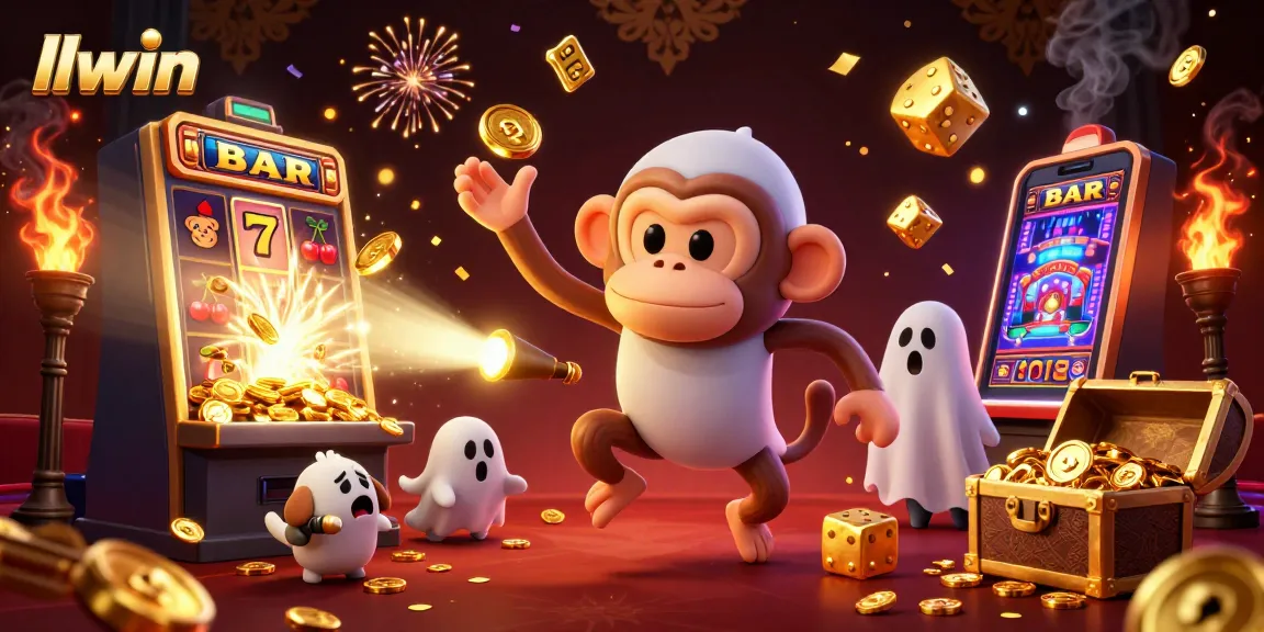 Win big with llwin's thrilling casino experience featuring dynamic monkey juggling and puppy chasing!
