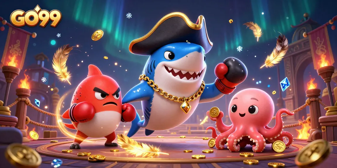 Engage with GO99's vibrant 3D casino world featuring animated characters and dynamic gaming elements.